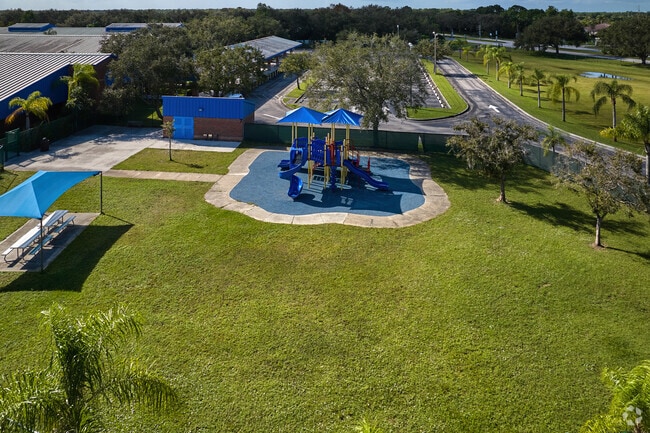 Sea Wind Elementary School has play spaces perfect for younger students.