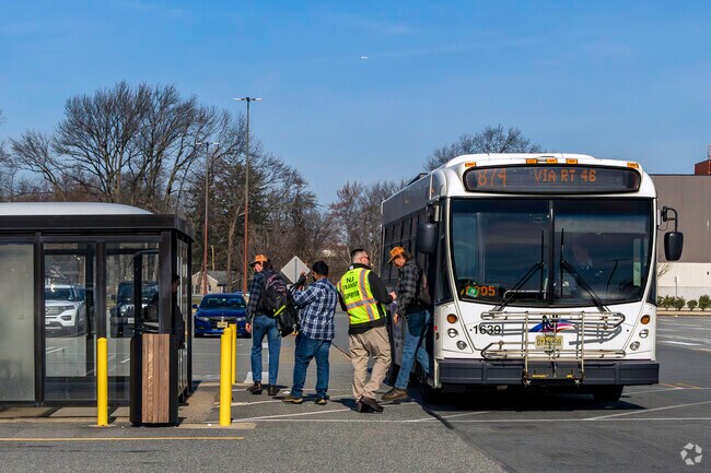 The Willowbrook Mall bus stop provides transportation services to the residents of Woodland Park
