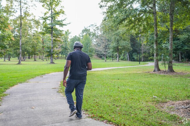 Rawls Springs Community Center features a walking trail that encourages outdoor activity.