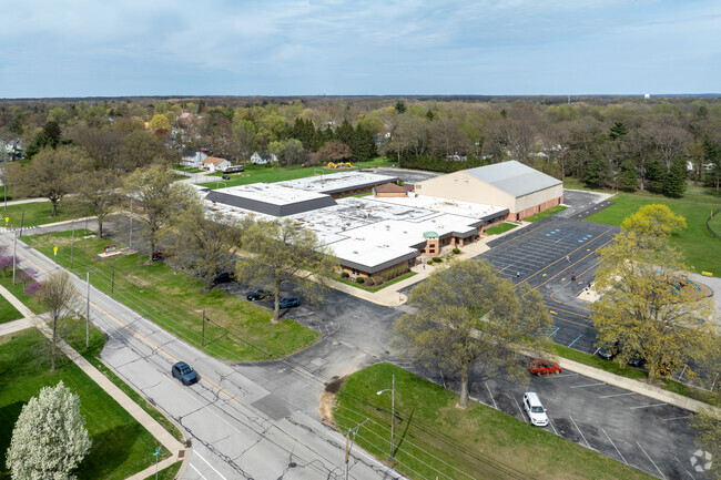 Bailly Public Elementary School aerial.