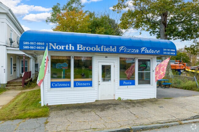 The North Brookfield Pizza Palace is open daily until 9PM.