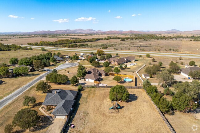 Pecan Valley residents can see the Wichita Mountains from their homes.