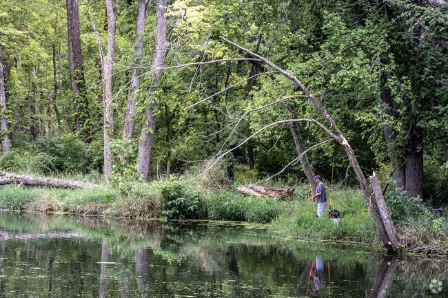 Fishing in the river at Lick Creek Nature Preserve is one of the best spots in Springfield.