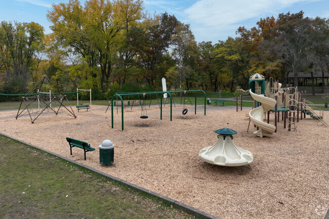 Garlough Environmental Magnet features a large playground.