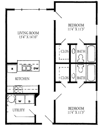 2BR/2BA