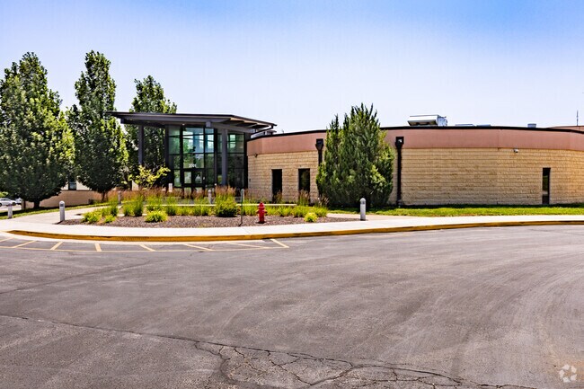 Barry School Main Entrance welcomes children ready to learn.