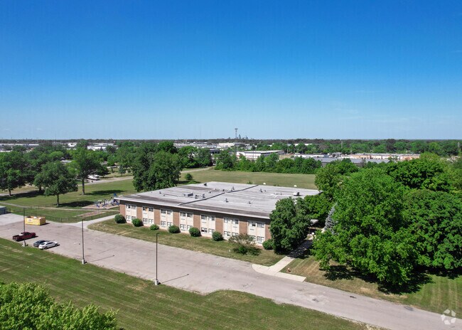 Arlington Woods' Phalen Leadership Academy 93 is surrounded by a massive field on all sides.