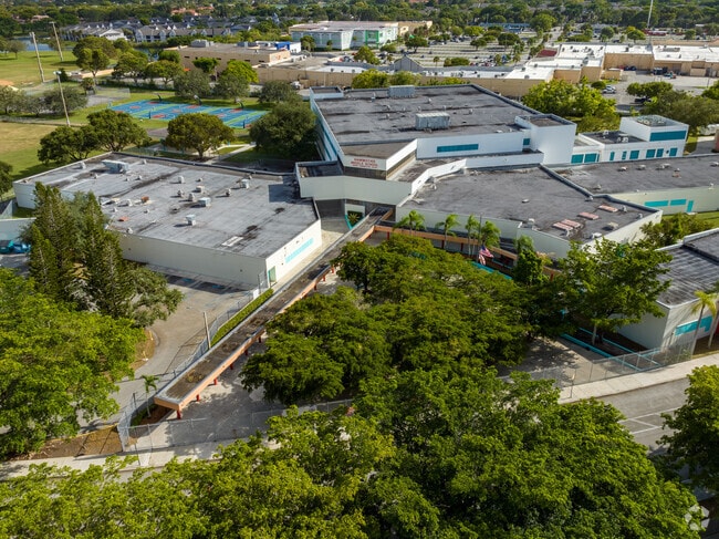 Hammocks Middle School aerial view.