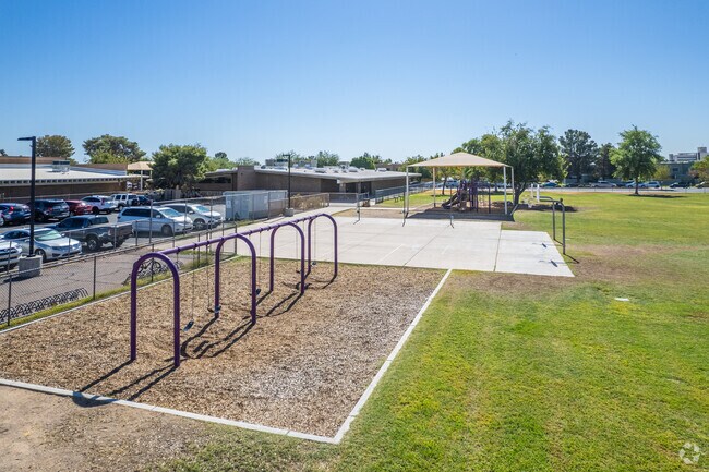 Laughter and joy at the playground in Kachina Elementary School in Glendale.