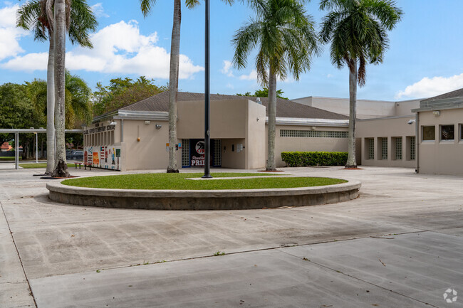 Claude Pepper Elementary School walk up entrance.