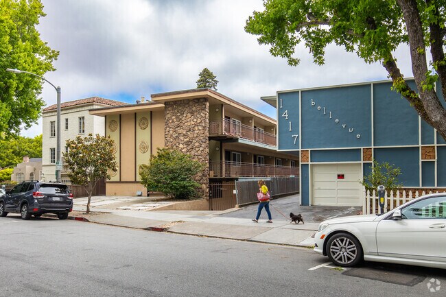 Low rise apartments are common in Downtown Burlingame.