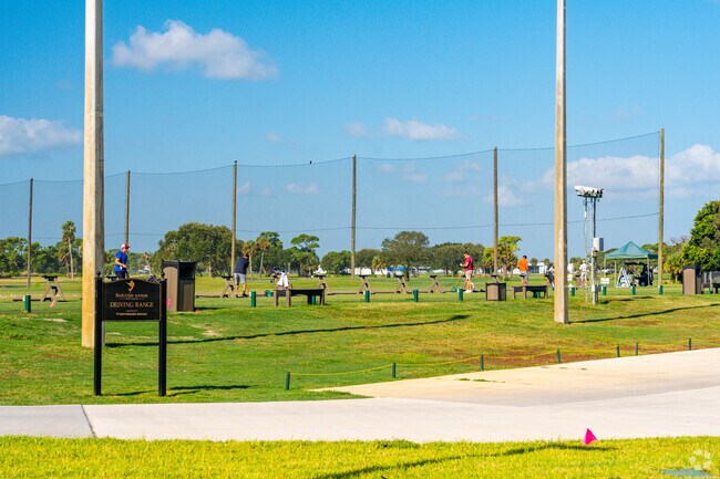 Many Golden Gate residents can head to the driving range at Sailfish Golf Course.