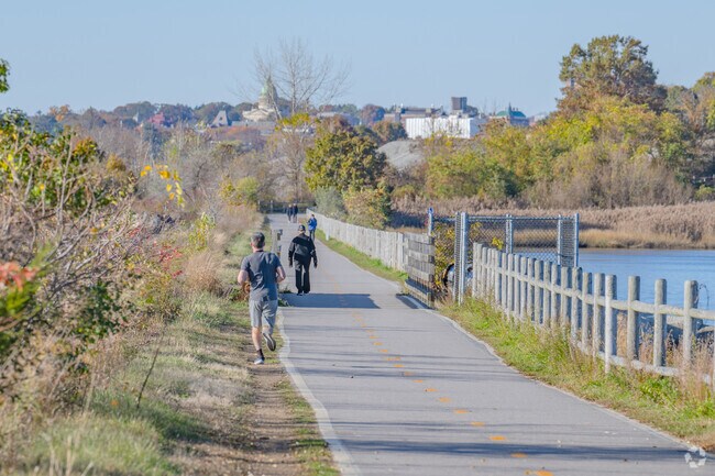 The East Bay Bike Path runs through Boyden Heights and is used by many people.