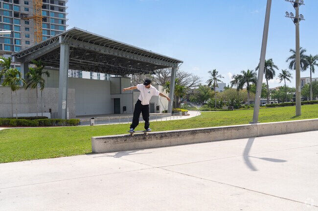 Skate and enjoy outdoor fun at Young Circle Park, a short distance from West Park.