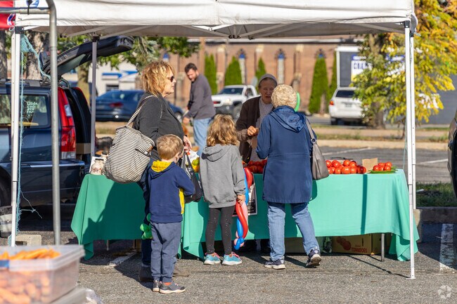 Penn locals love to shop the local farmers market year round on Saturdays.