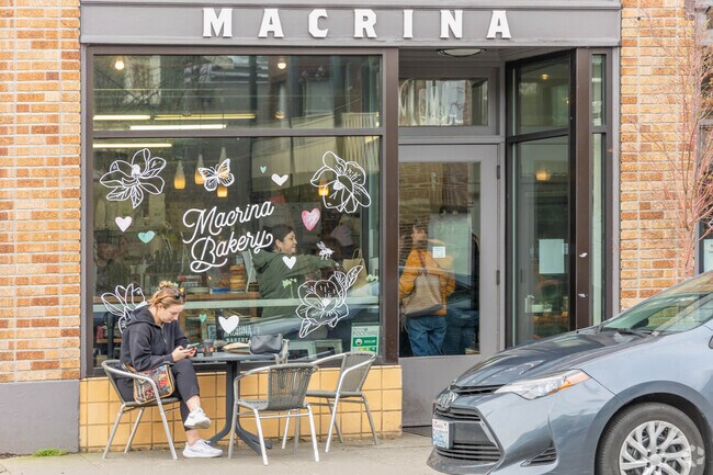 Macrina Bakery in North Queen Anne draws crowds for coffee and baked goods.