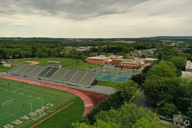 Marshall Math Science Academy offers a sports field for the students.