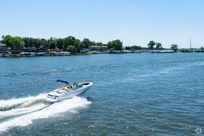 Most people come to Okoboji for fun on the lakes, whether boating or swimming.