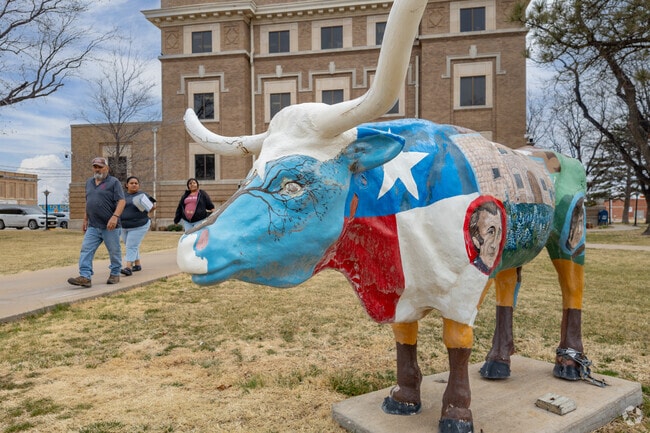 Steer statues across Plainview showcase the town's quirkier side.