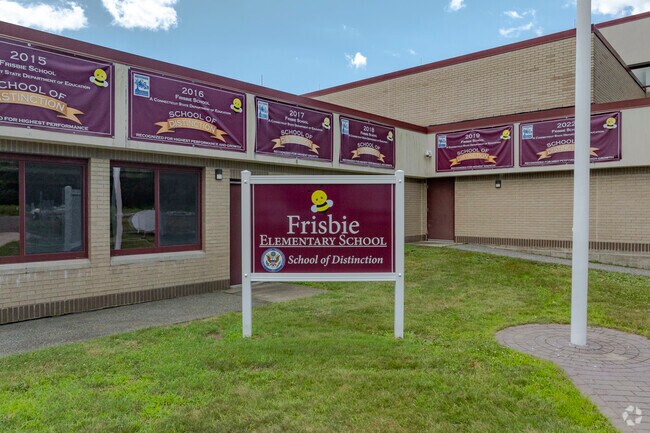Frisbie Elemantary School is located at 24 Todd Road in Wolcott, CT.