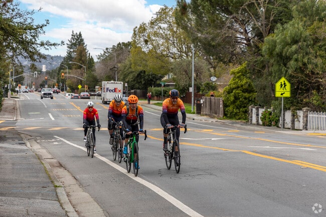 Atherton is very popular with bicyclists because of the quiet streets and bike lanes.