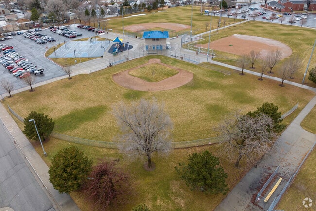Fisher Park has baseball diamonds and other recreational facilities for Clearfield residents.