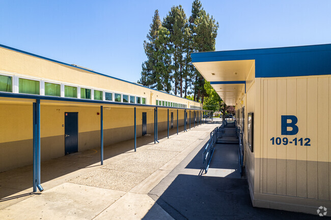 Classrooms at Willow Glen Middle School.