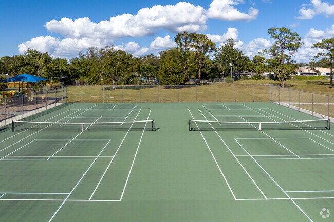 Nokomis Community Park has two tennis courts for public access play.