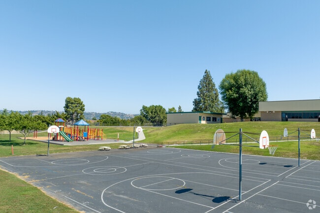 Back play area at the Cyrus J Morris Elementary School in Walnut, Ca.