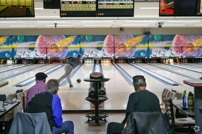 Friends gather to cheer each other on at Dolton Bowl.