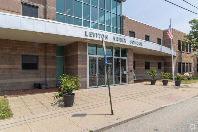 Main entrance at Leviton Dual Language School.