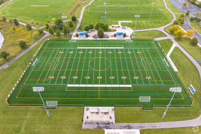 Nearby Saddle Creek Commissioners Park offers amenities including football and soccer field.