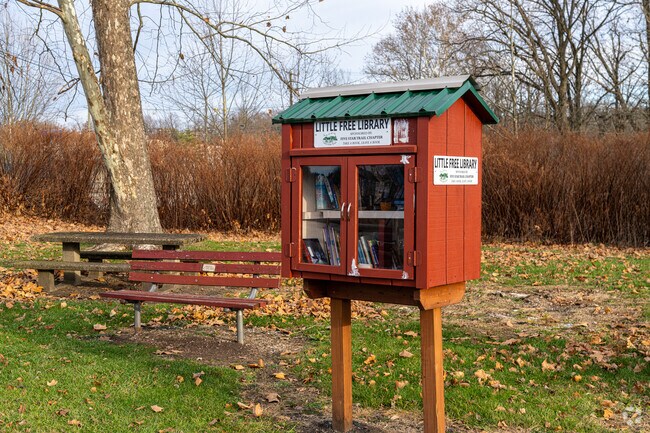 A Free Little Library at the Five Star Trail allows Youngwood readers to share books.