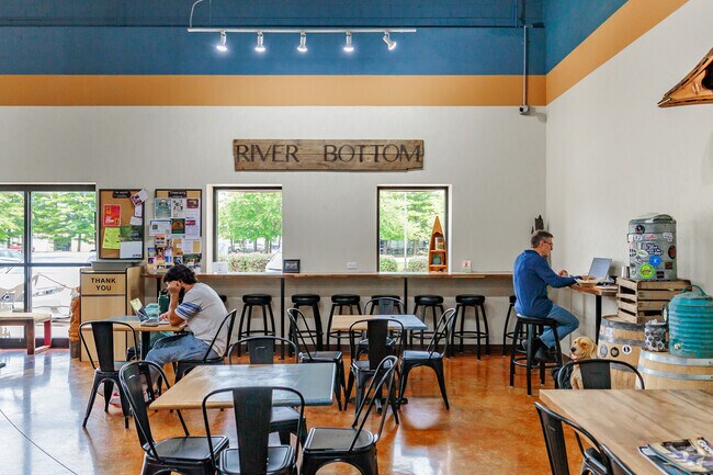 Many Pinesburg residents enjoy setting up shop at Rock Bottom Roaster in Williamsport.