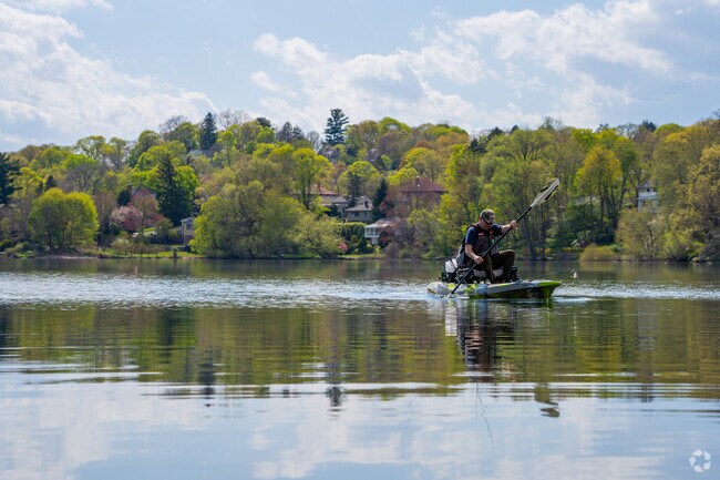 Take your kayak to Spy Pond and enjoy a cruise with some fishing in East Arlington.
