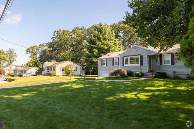 Different homes including ranch stile sit back on spacious lots in North Reading.