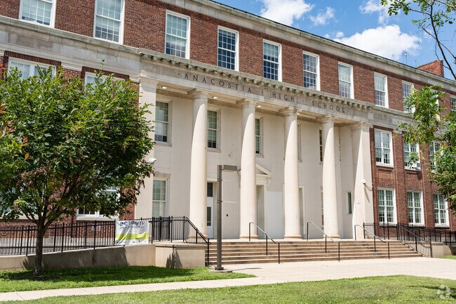 Anacostia High School supports learning near Fort Davis and Fairlawn.