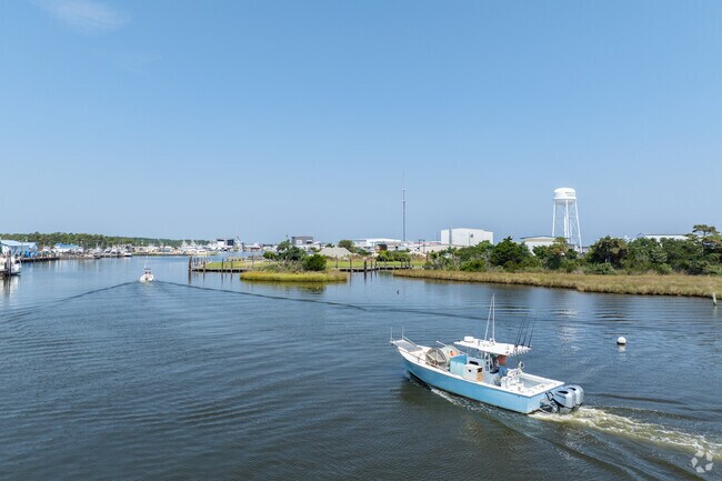 Locals head back to the harbor after a successful morning of fishing.