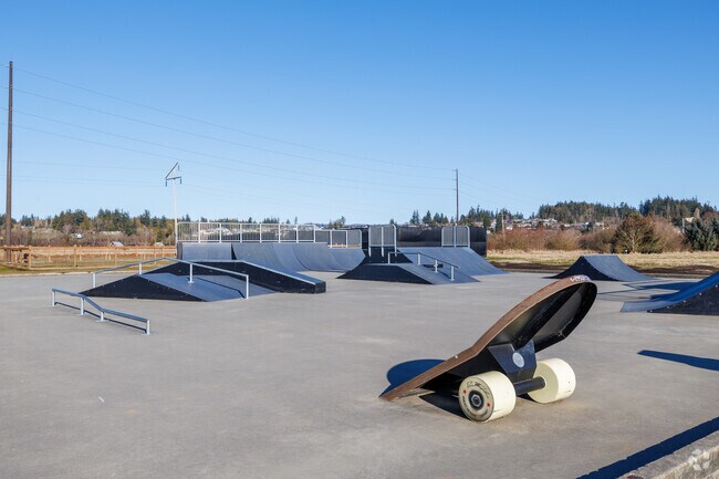 Heritage Park in Stanwood features a skate park, dog park, and many other amenities.