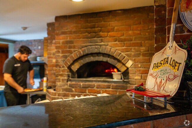 Pasta Loft's brick oven creates authentic pizzas with a crisp crust and rich flavor.