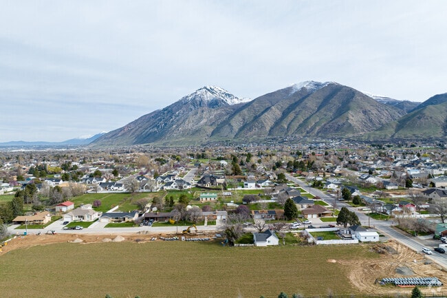 Aerial view of the Mapleton neighborhood looking toward Provo.