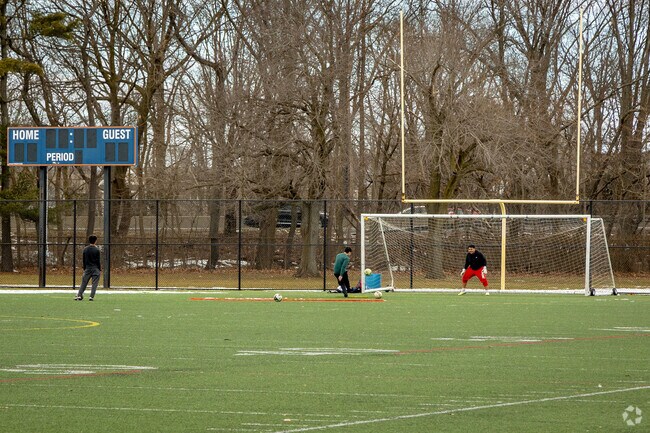 Many soccer fields are available for practice at Cantiague Park and other parks near New Cassel.