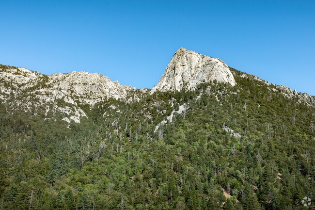 Tahquitz Rock is an iconic landmark to the Idyllwild Mountain Park area.