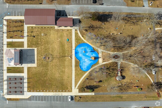 Aerial view of Harris Park in Dunlap.