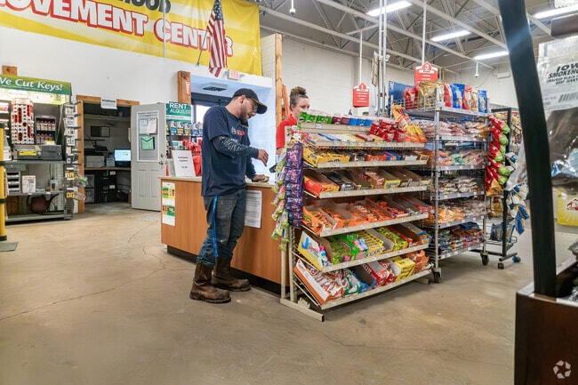 Residents of Overbrook shop the local Busy Beaver hardware store.