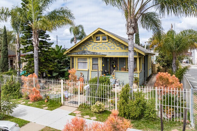 Stockton residents take advantage of  temperate year round temperatures with exotic gardens.