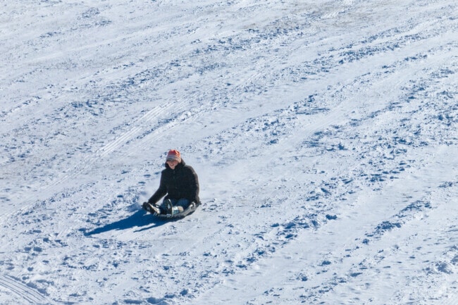 Elver Park's sledding hill is one of the largest hills in the Madison area.