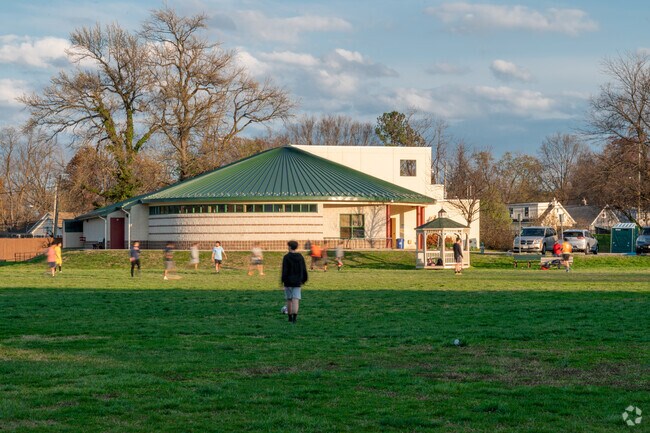Mount Rainier Nature Center has a large soccer field that is popular among neighborhood kids.