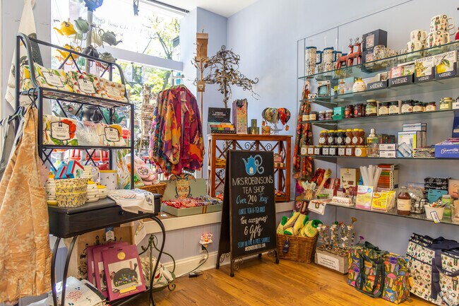 Mrs. Robinson's Tea Shop in Kennett Square has over 200 choices of tea and very friendly staff.