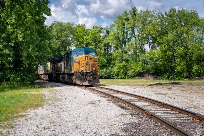 Trains traveling along the CSX railroad can be heard throughout Olney.